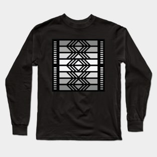 “Dimensional Morphing” - V.1 Grey - (Geometric Art) (Dimensions) - Doc Labs Long Sleeve T-Shirt